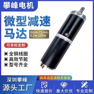 28mm齿轮电机24V直流125:1大扭矩7000RPM用于电动夹爪/洗地机