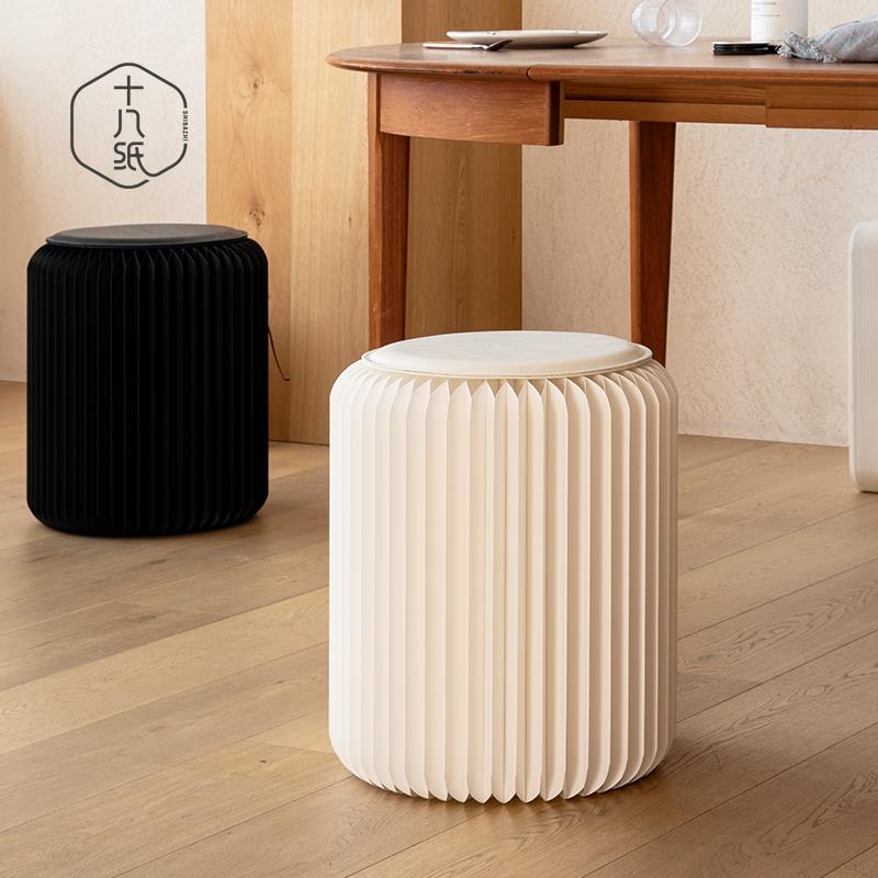 7T折叠圆凳矮凳子家用省空间餐椅凳多功能便携创意家具折叠