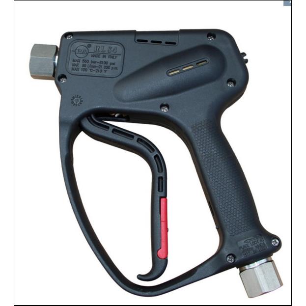 意大利PA枪柄RL84进口高压水枪560公斤bar80l/min100℃热水清洗