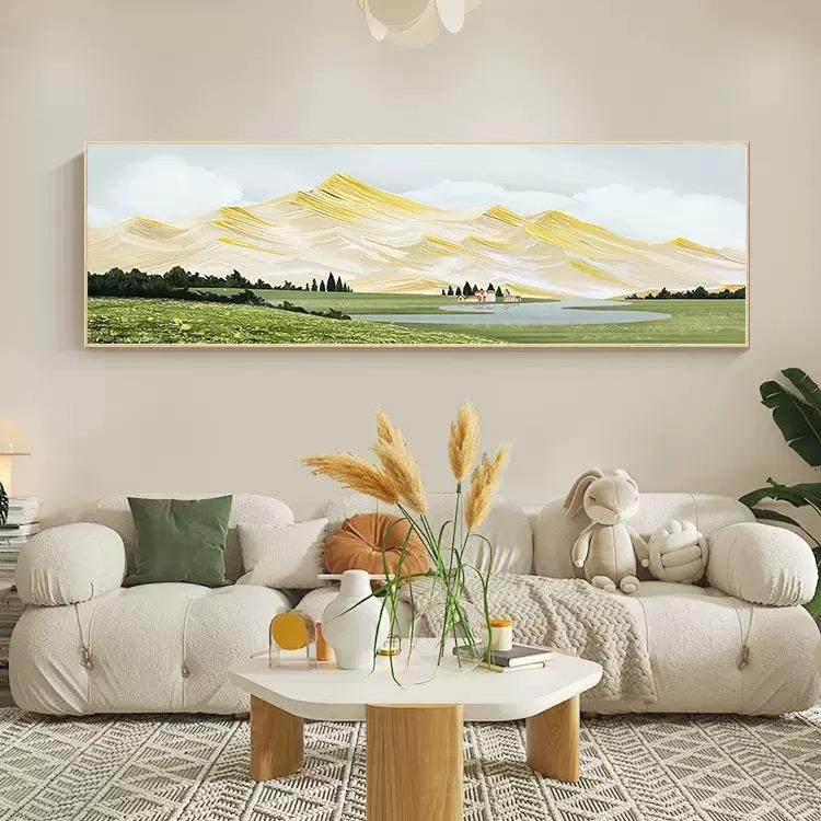 客厅装饰画小清新高级感床头画沙发绿色系自然风景壁画奶油风挂画,鲜花速递/花卉仿真/绿植园艺,割草机/草坪机,淘宝优惠券,粉丝福利购,淘宝优惠卷