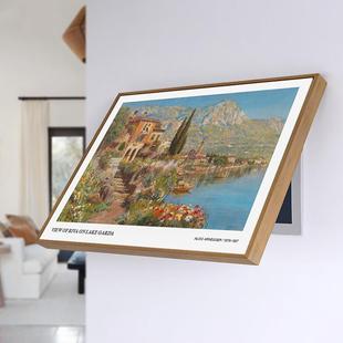 风景名画电表箱装 饰画客厅现代艺术轻奢莫奈电闸盒油画配电箱