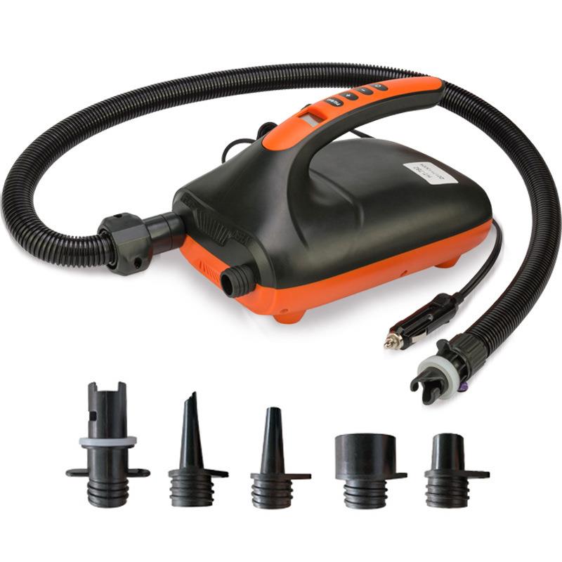 皮划艇冲锋舟SUP桨板高压电动充气泵充气船12V车载点烟器打气泵