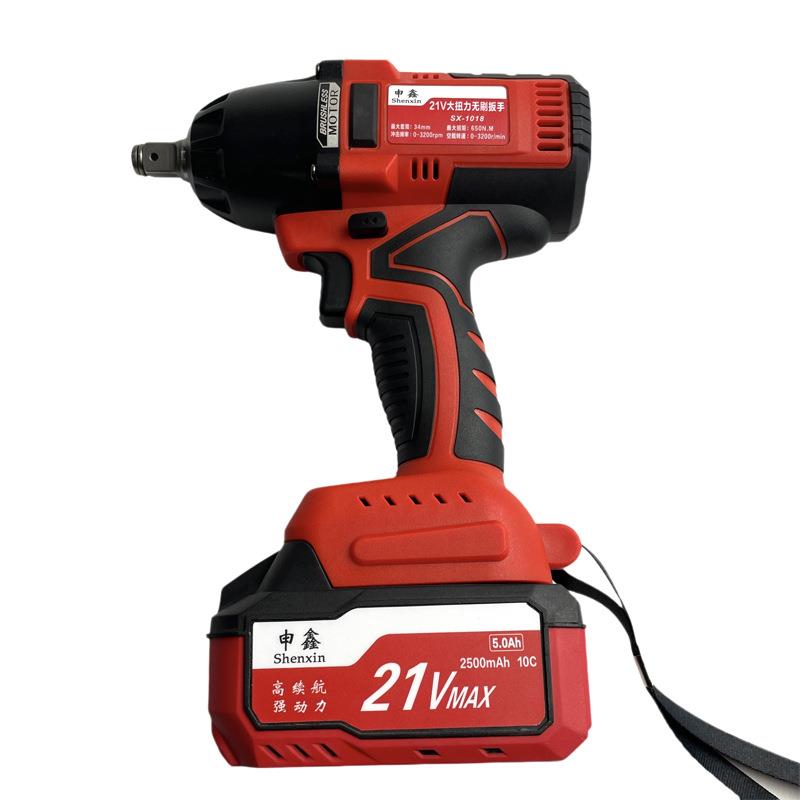家用多功能大扭力套筒风炮汽修架子木工专用无刷电动冲击扳手
