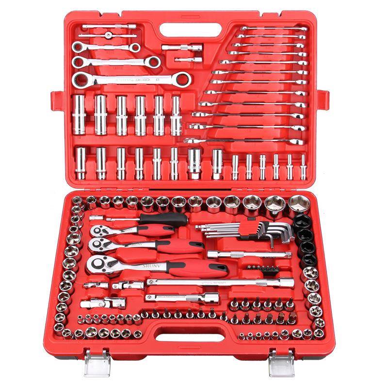 汽修工具套装汽车维修组套150件121件套管套筒棘轮快速扳手多功能