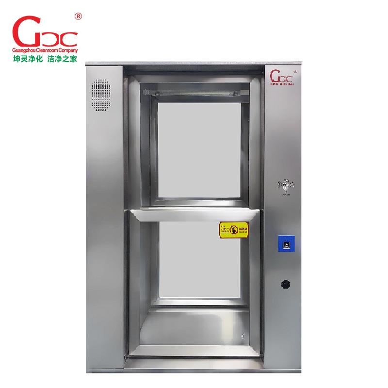 电动升降传递窗紫外线杀菌灯机械互锁自净式传递窗不锈钢洁净