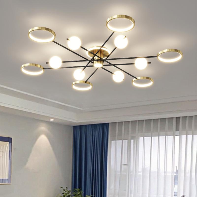 客厅吊灯轻奢大灯现代简约灯具大气客厅主灯主卧室餐厅灯吸顶灯具