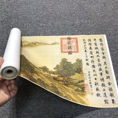 清院本清明上河图 十大名画国画艺术微喷复制装饰画宣纸临摹范本