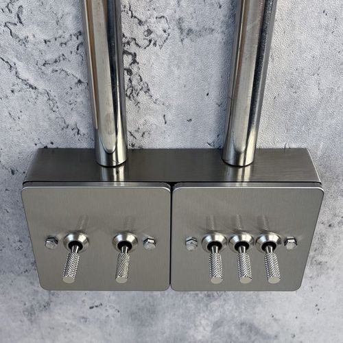 工业风复古拨杆开关不锈钢面板复古开关可明装线管明线金属面板