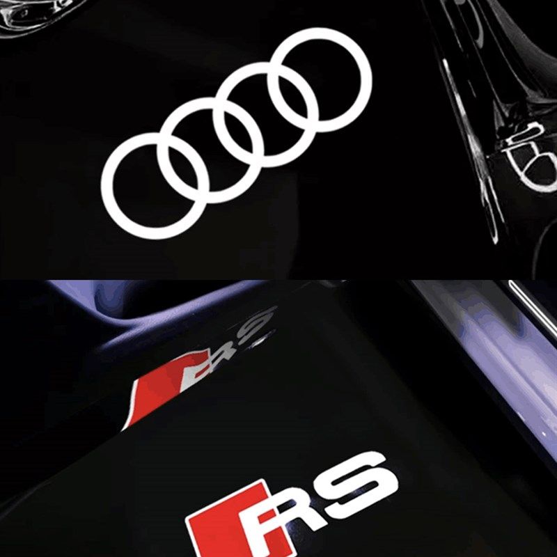 4S店同款奥迪迎宾灯A4L A6L A3L A5 A8L Q3 Q5L Q7Q8改装车门投影