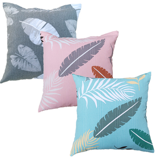 全棉抱枕套不含芯正方形加厚靠枕套长方形沙发靠垫套支持定做