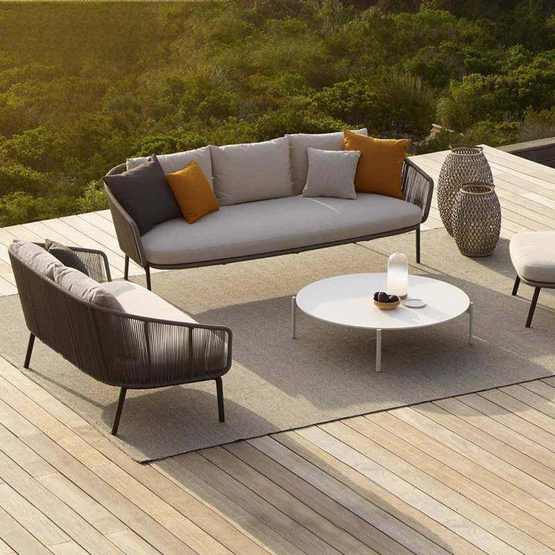 北欧户外藤编沙发庭院防水防晒藤椅茶几组合室外编织休闲创意躺椅,住宅家具,户外沙发,淘宝优惠券,粉丝福利购,淘宝优惠卷