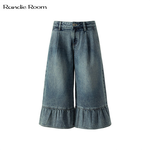 RandieRoomC2荷叶边中裤