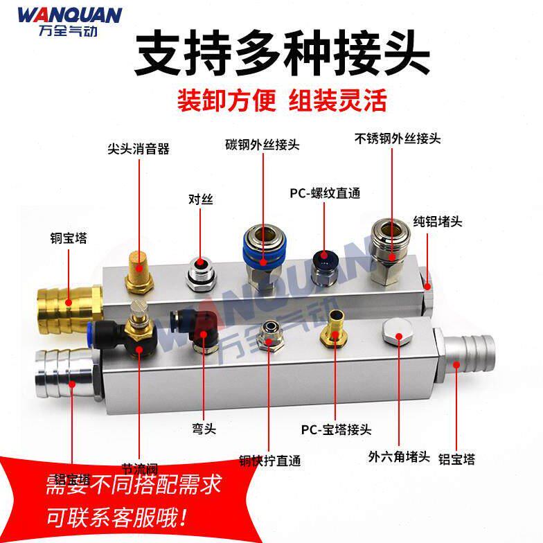 注塑机双排水排h模具冷却水分配器分流器底座水循环分水器工业水