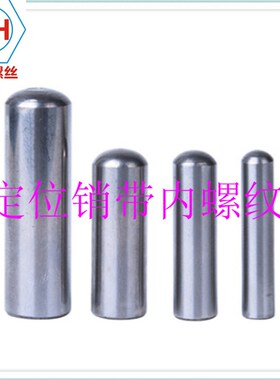 SUJ2(高碳铬轴承钢)圆柱销 GB120B 通气平面定位销带内螺纹M12