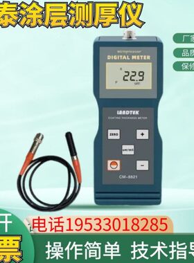 兰泰测量厚度高精度铁基涂层测厚仪数显 油漆测厚仪CM8821/8820