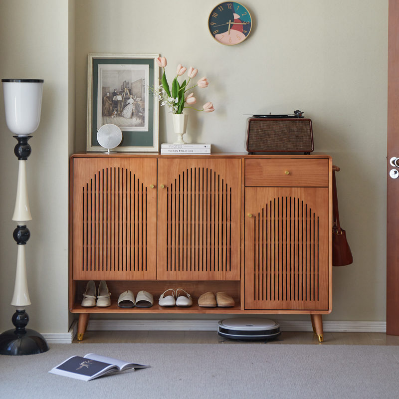 实木鞋柜家用门口2025新款