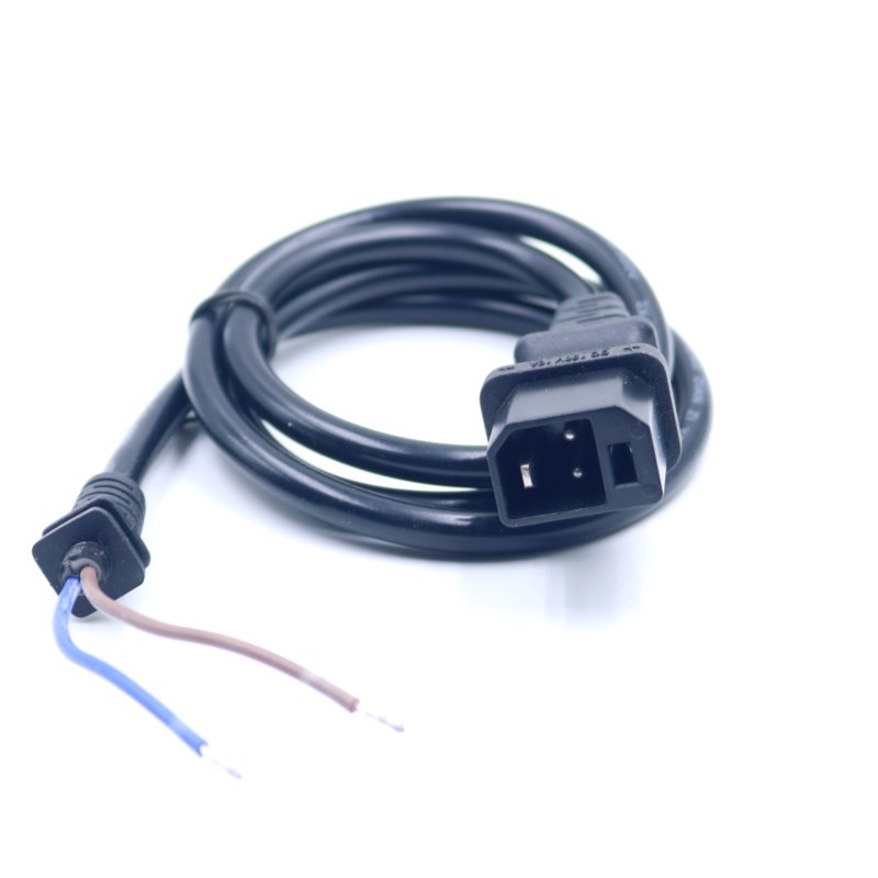 新国标转换头电动车充电器线2+2母座电源线输入输出线插头延长线