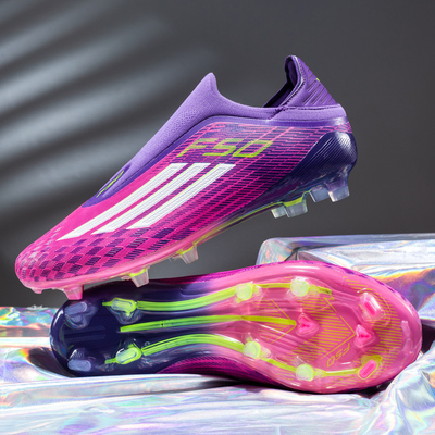 足球鞋男梅西中小学生AG长钉儿童tf碎钉透气训练比赛专用F50短钉