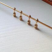 酒柜家具玻璃围栏杆配件餐车连接葫芦头家具五金配件金色铝条实心