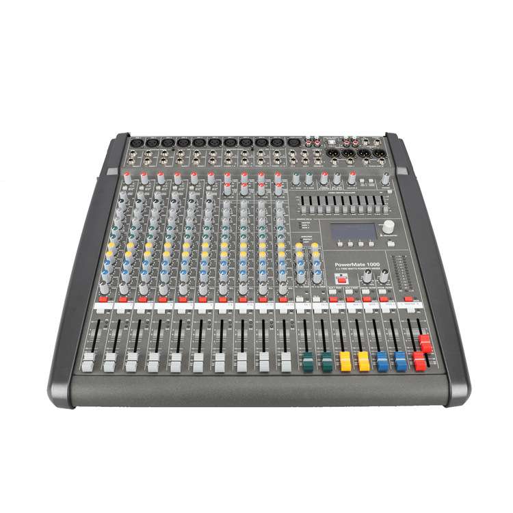 10路PM1000-3调音台功放一体机 1200W双99DSP效果舞台演出混音器