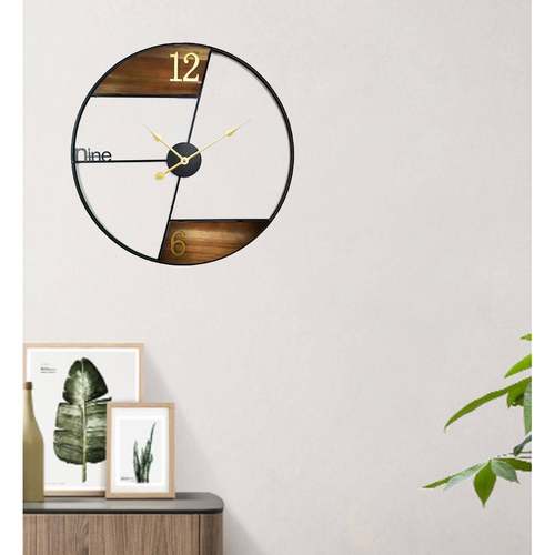 新款现代简约创新大气钟表北欧铁艺时尚家用装饰挂钟挂墙直销