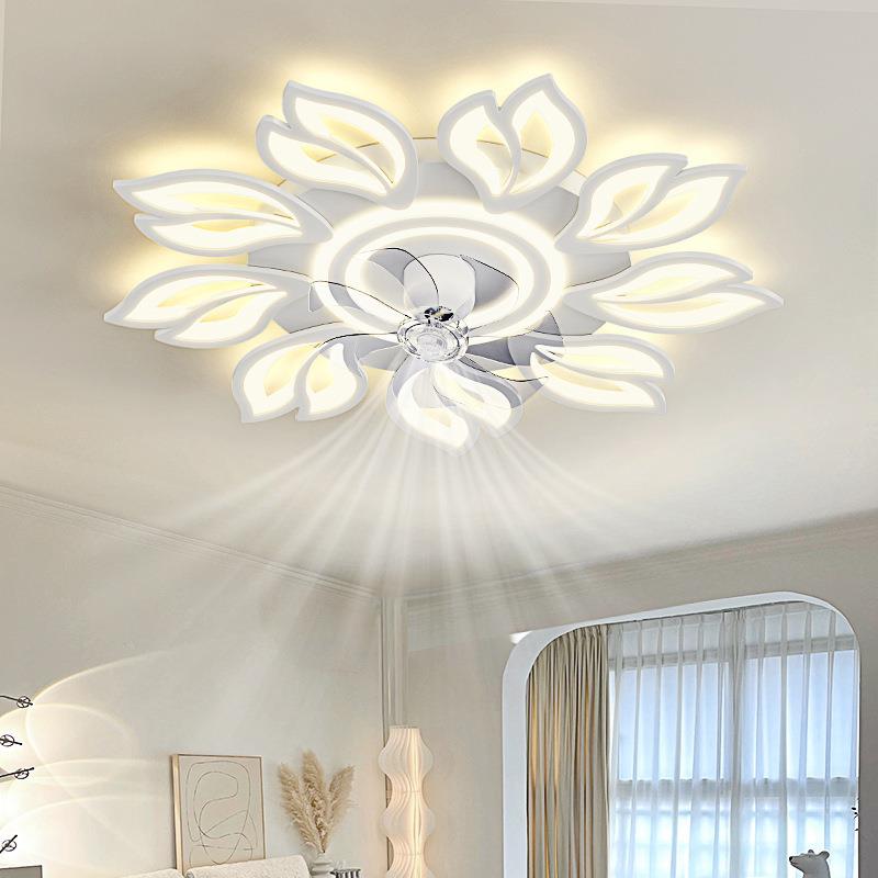 2025年新款现代简约客厅风扇灯北欧创意家用卧室书房房间电扇灯具