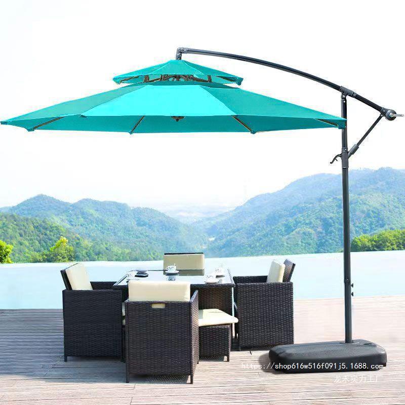 户外遮阳伞太阳伞岗亭摆摊伞阳台庭院花园伞中柱伞家用防雨露营伞