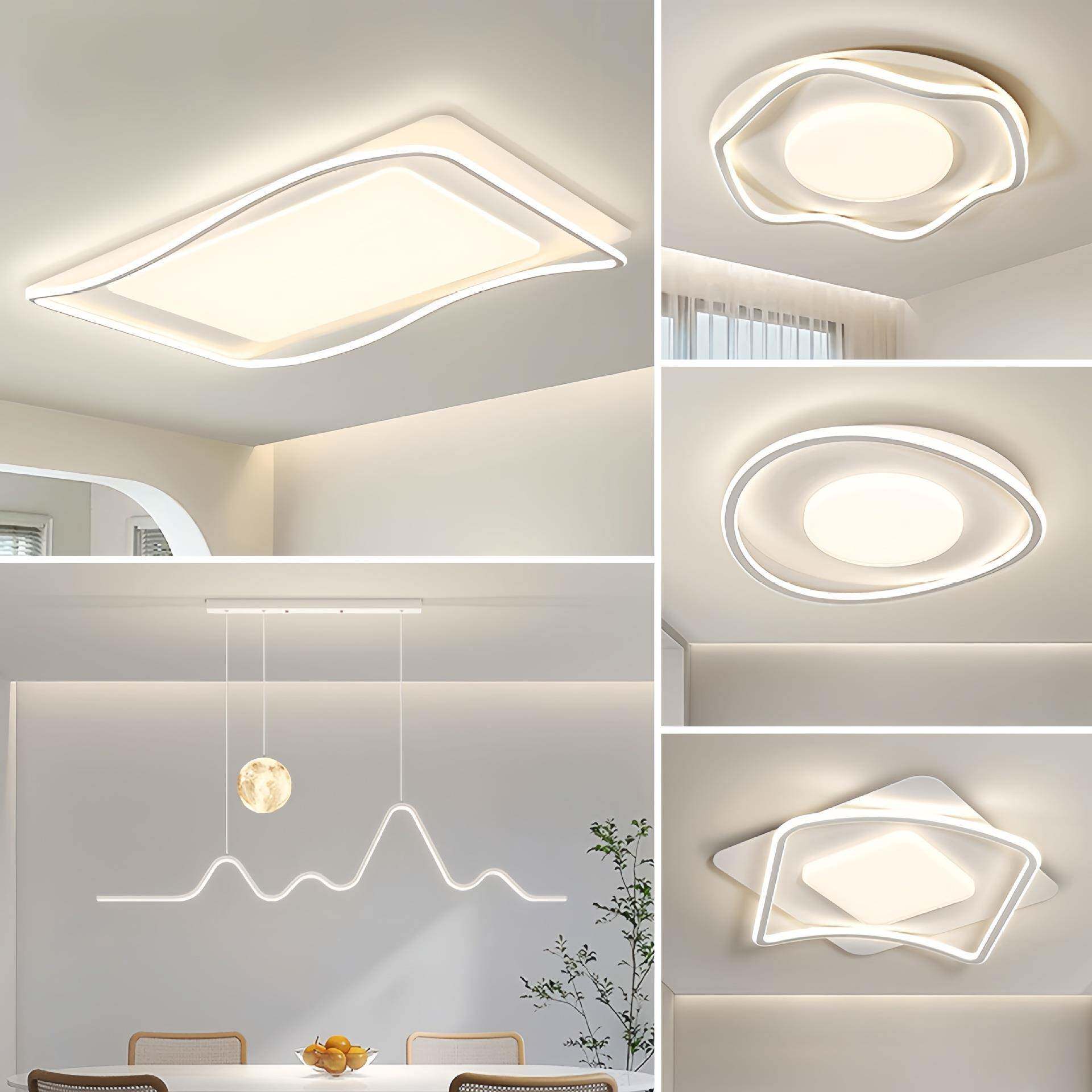 现代简约吸顶灯2024新款客厅卧室厨房卫生间书房餐厅吊智能调光