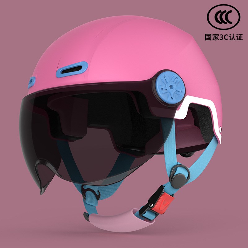 凤凰3C认证电动车头盔男女士摩托电瓶车夏季盔安全帽四季通用半盔