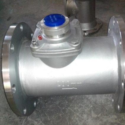 304螺翼式法兰水表8寸可拆式立式热水表LXLC/G-200E工业自来水表