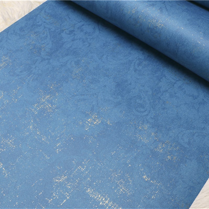 4D精压浮雕简约欧式大花加厚无纺布墙纸客厅卧T室条纹背景壁纸