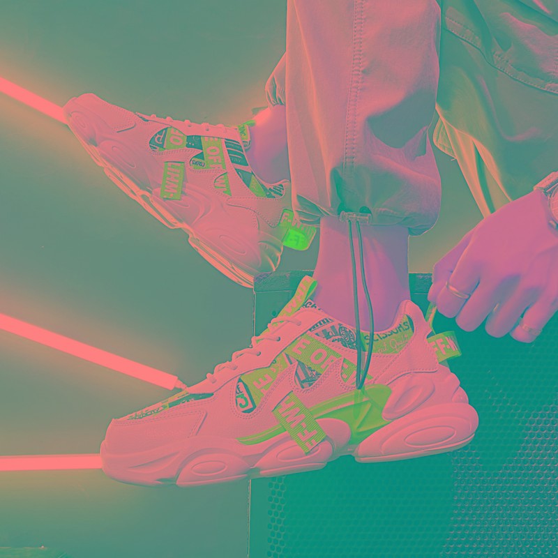 童鞋男童2021年新款儿童运动中大童跑步老爹鞋子U爆款春秋款秋季