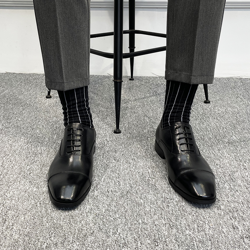 冬季加绒款三接j头正装皮鞋男士商务系带牛津鞋棉鞋保暖皮鞋47