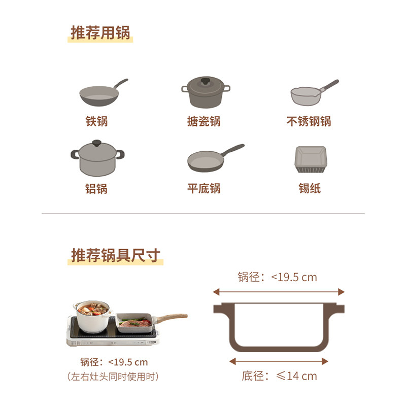 聚嗨盘Mii版多功p能料理锅电烤盘家用烧烤火锅一体聚嗨锅X1