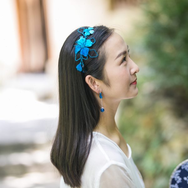 酉州苗绣手工刺绣发箍民族风个性复古妈妈压发头箍显脸小