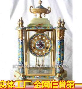 仿古钟表 欧式 古典 机械 珐琅镀金座钟