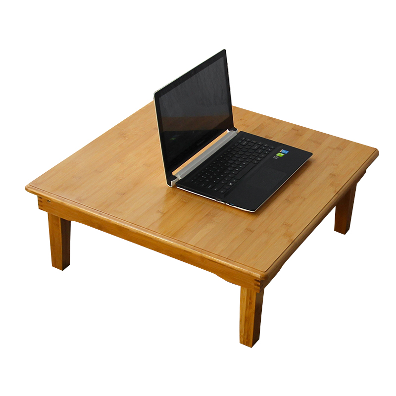 折叠楠竹炕桌实木方桌炕上吃饭桌子正方形榻榻米桌小Y茶几日式矮