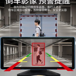 货车四路监控盲区预警记录仪高清夜视倒车影像停车监控1V2V24V一