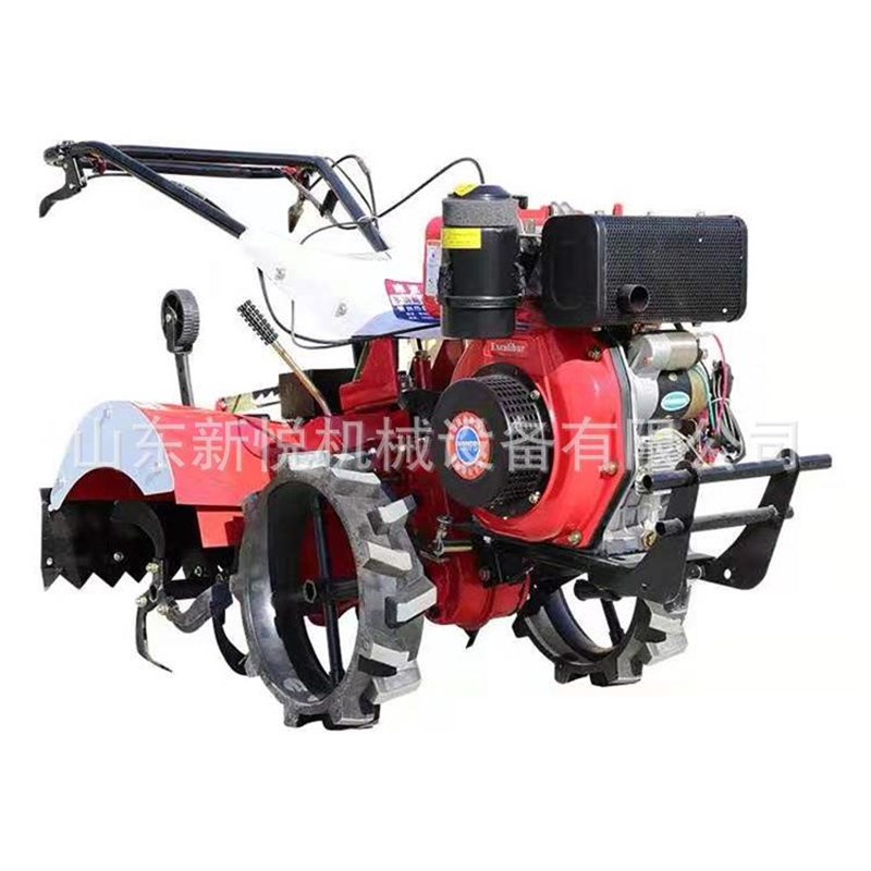 15马力柴油四驱微耕机 硬地山坡H耕整翻土机 旋耕除草机