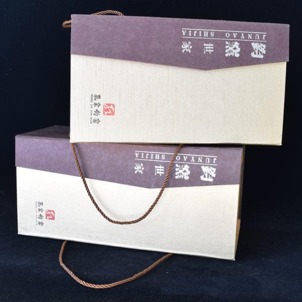 孔家钧窑瓷花瓶摆件专用精美礼品盒 陶瓷器家居适用带手持绳 包邮