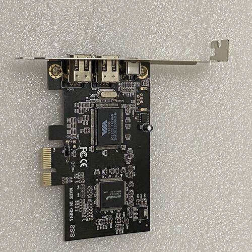 免驱2U半高档板 PCI-E转1394a卡PCI-E转1394卡 DVPCI-E1394采集卡
