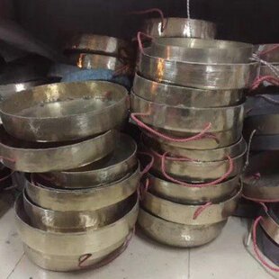 纯手工高边抛光锣 平底锣  舞狮锣 醒狮锣传统民间打击乐器 大锣