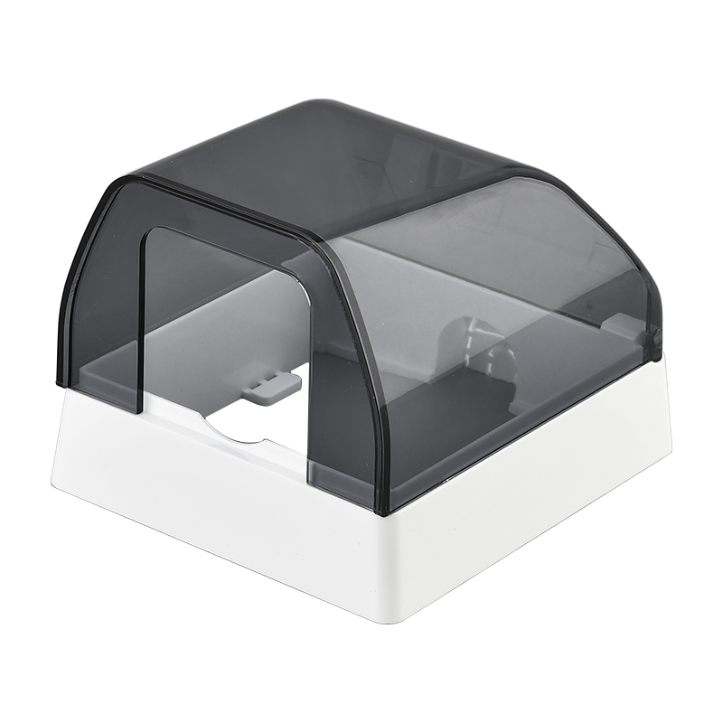 明装插座防水盒明线电源r开关防溅盒加高漏保插头保护盖透明防水