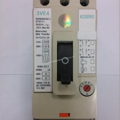 3VE4200 0CT00 OCS00 oCR00马达保护断路器DZ108-63 45-63A50A40A