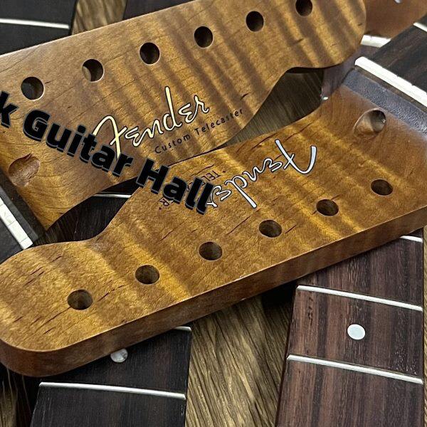 高端吉他琴颈烤枫木Fender Tele款虎纹电吉他琴颈22品玫瑰木指板