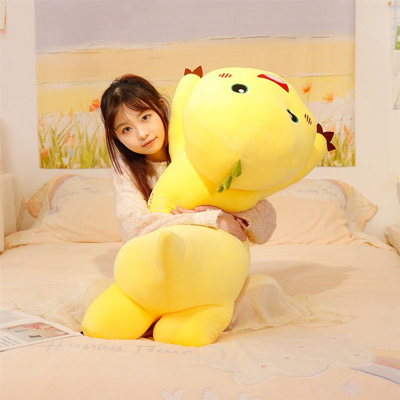 可爱奶瓶小龙抱枕女生睡觉夹腿长条枕大号男生款靠枕玩偶毛绒玩具