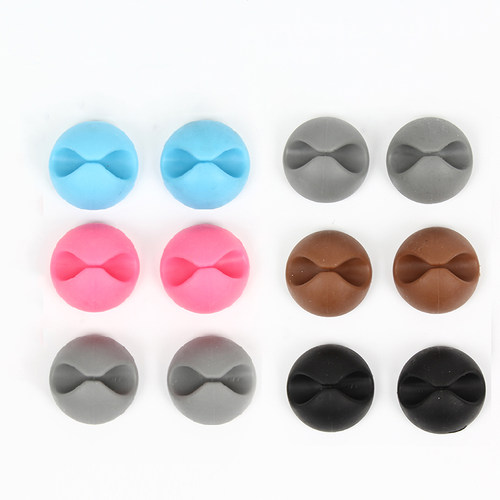 桌面理线器固定夹线手机整理固定座绕线数据线自粘收纳卡扣固线器