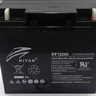 RITAR瑞达蓄电池 RT12200 12V20AH/20HR 直流屏电柜消防UPS电源