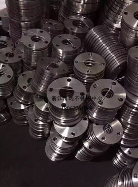 304不锈钢法兰片圆钢锻打锻料316L平焊法兰盲板堵片10公斤压力10P