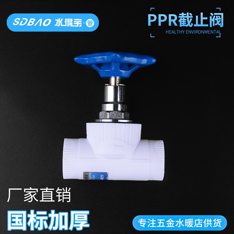 水得宝20PPR截止阀4分升降式铜阀门6分球阀PPR家装水管配件1寸32